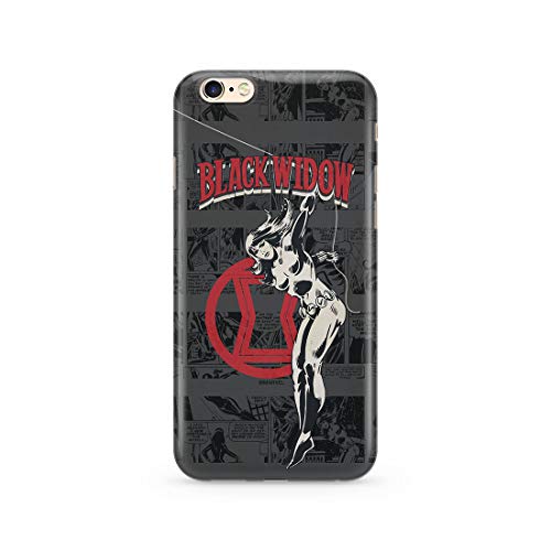 ERT GROUP etui na telefon Apple Iphone 6/6S, case oryginalny i oficjalnie licencjonowany przez Marvel, wzór Czarna Wdowa 006, optymalnie dopasowane, plecki z TPU