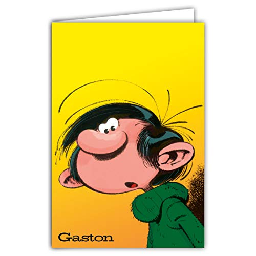 Gaston Lagaffe Kartka urodzinowa Gaston Lagaffe, pomarańczowa GLCT-0218