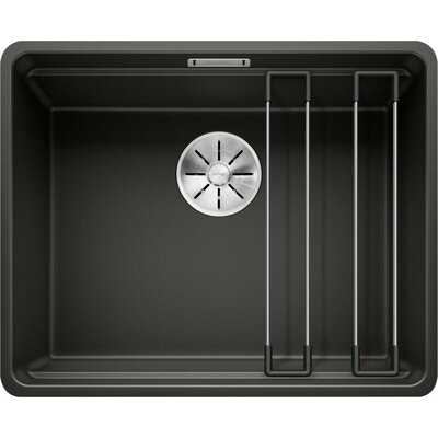 Blanco ETAGON 500-F Silgranit PuraDur Czarny InFino szyny 526349 526349