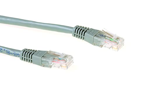 ACT CAT6 kabel LAN 10 m Ethernet, 10/100/1000/Mbit/s, RJ45, U/UTP kabel sieciowy, 250 MHz, PoE, przewody miedziane, do przełącznika, routera, panelu łat, TV, PC i laptopa - IB8010