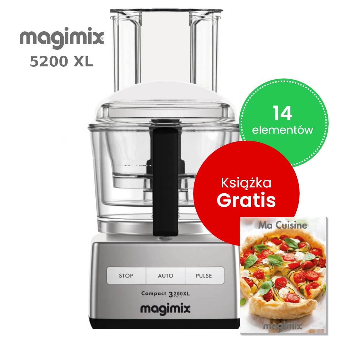 Magimix 5200XL Srebrny