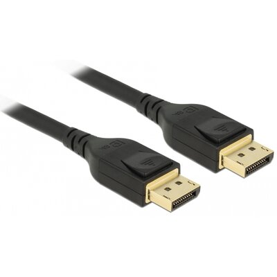 Delock kabel Displayport 8K 60Hz 5m DP 8K certyfikowany czarny (85663)