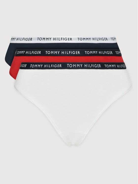 Tommy Hilfiger Komplet 3 par stringów UW0UW02829 Kolorowy