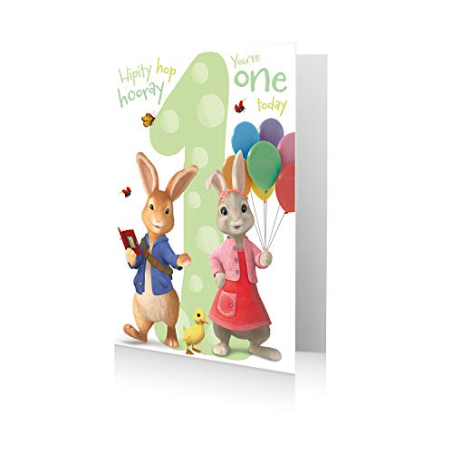 Danilo Promotions Ltd Piotruś królik oficjalny wiek 1 kartka urodzinowa PE033