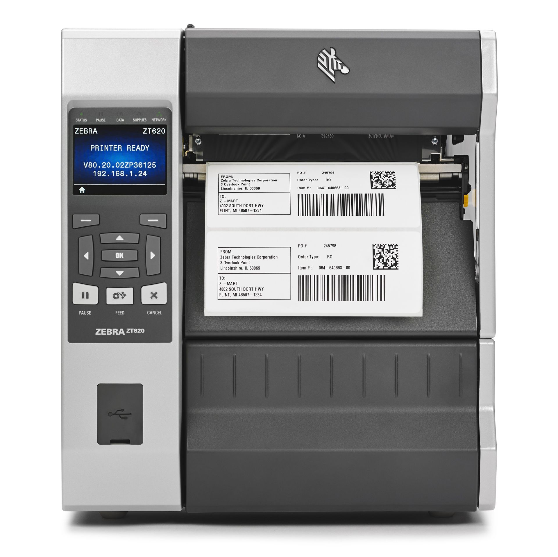 Zebra Przemysłowa drukarka ZT620 ZT62063-T2E0200Z