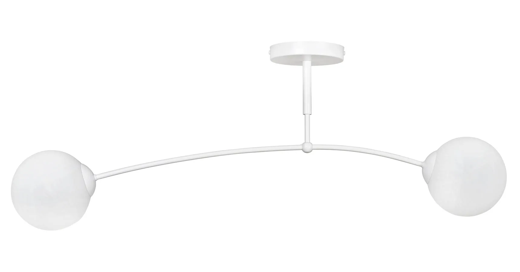 Biała nowoczesna lampa sufitowa - D070 L7-H24