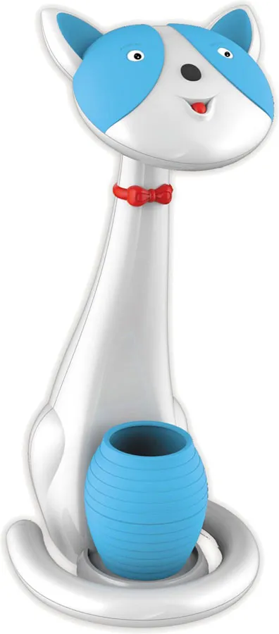 Niebiesko-biała lampka dziecięca do nauki z pojemnikiem - 3X S248 N7-W57