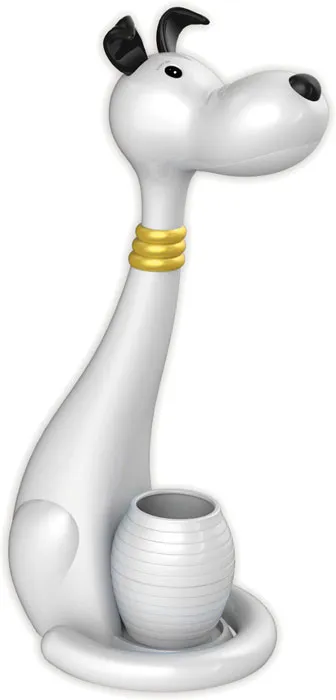 Biała lampka LED biurkowa dla dzieci piesek H9-C34