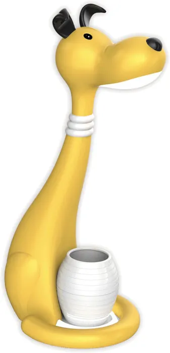 Żółta lampka LED piesek na biurko dla dzieci - 6X S249 E7-P75