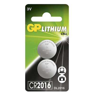 GP Batteries CR2016 2 szt (CR2016-U2)