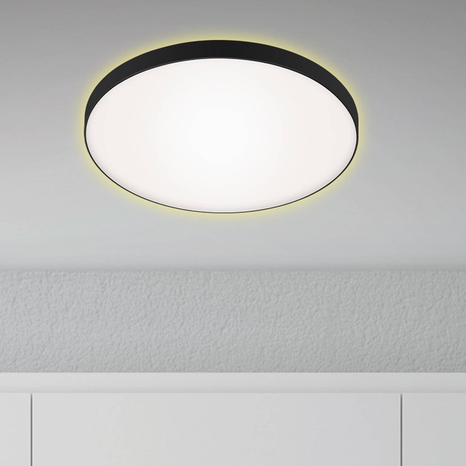 Briloner Lampa sufitowa LED Flet backlight, 35,5 cm
