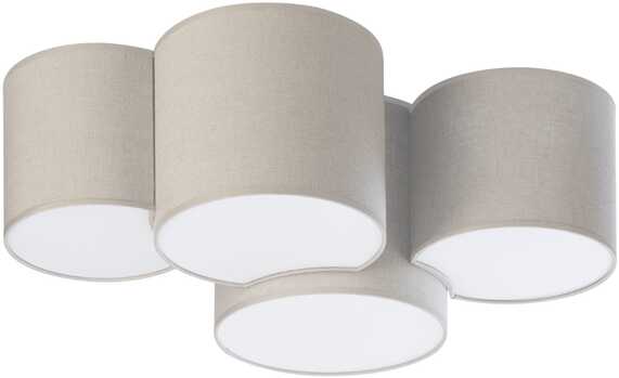 TK Lighting Nowoczesna lampa sufitowa MONA NATURE 6592 4xE27 brązowy TK6592