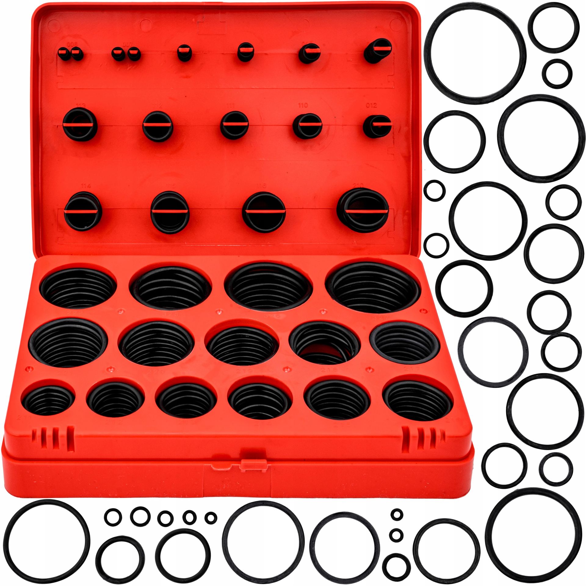 Oringi Gumki Uszczelki Gumowe 386szt Olejoodporne