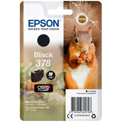 Epson 378 BK Claria Photo HD (C13T37814010)