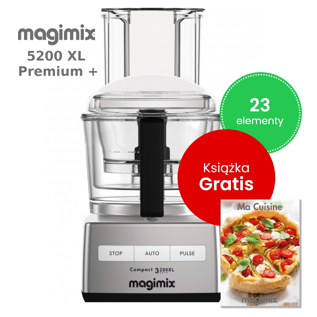 Magimix 5200XL Premium Plus Srebrny