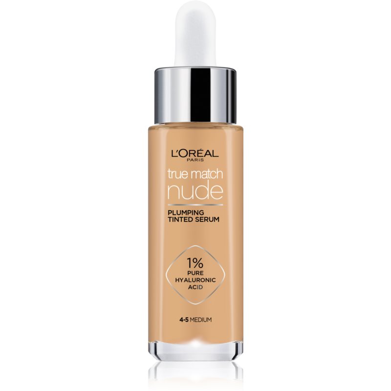 Loreal Paris True Match Nude Plumping Tinted Serum 4-5 Medium 30 ml