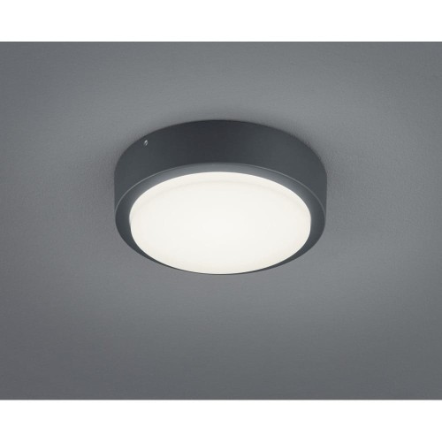Trio Leuchten 227260142 breg A +, zewnętrzna lampa ścienna lampa LED, aluminium, 8.5 Watt, zintegrowane, antracyt, 20 x 20 x 5.5 cm 227260142 Breg