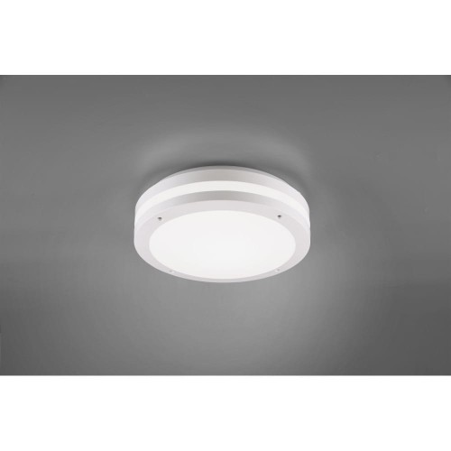 Trio Piave 676960131 plafon zewnętrzny lampa sufitowa IP54 1x12W LED 3000K biały mat
