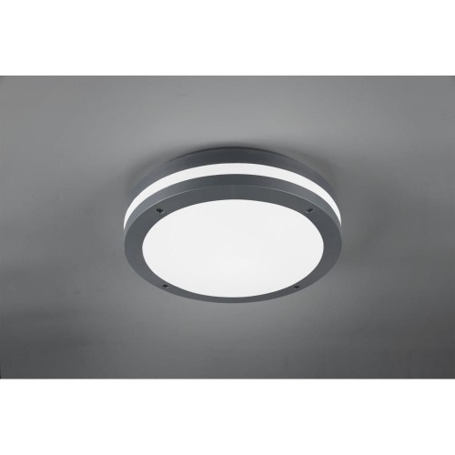 Trio Piave 676960142 plafon zewnętrzny lampa sufitowa IP54 1x12W LED 3000K antracyt