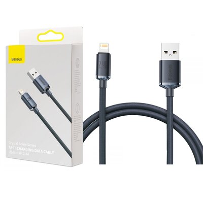 Baseus Kabel USB Lightning Crystal Shine 2 m Czarny