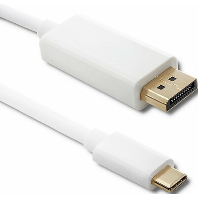 Qoltec Kabel DisplayPort Alternate mode | USB 3.1 typC męski DisplayPort męski | 4Kx2K | 1m (50412)