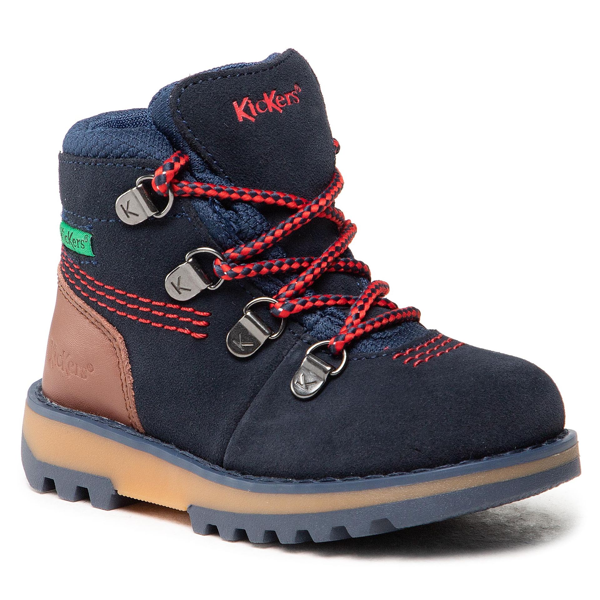 Kickers Trzewiki Kicknature 878760-10 M Red/Navy 103