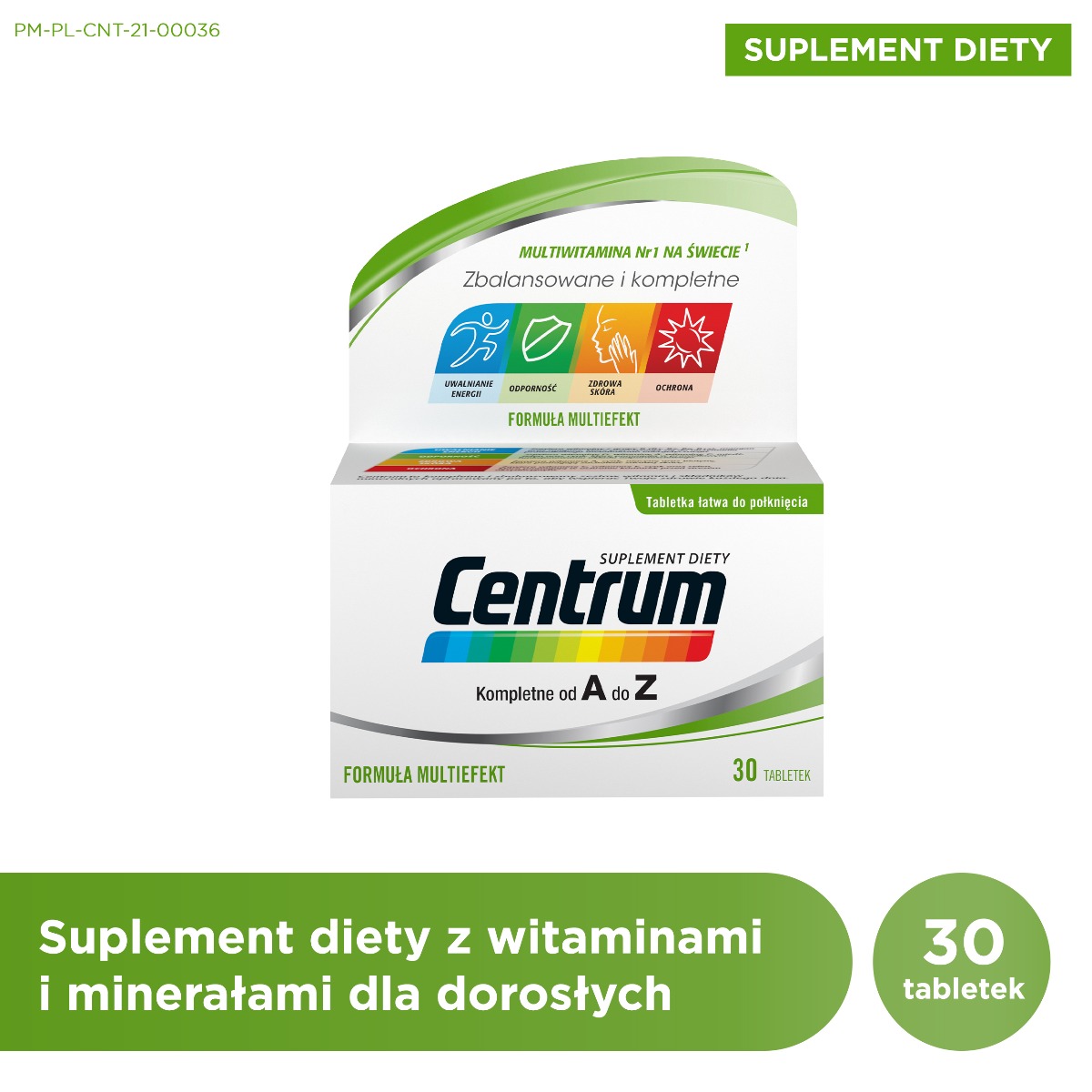 GlaxoSmithKline CONSUMER HEALTHCARE SP. Centrum Multiwitamina Kompletne od A do Z 30 tabletek