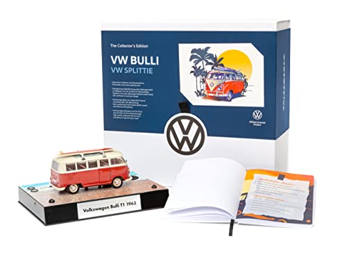 FRANZIS 55107 - Collector's Edition VW Bulli, ręcznie wykonane pudełko kolekcjonerskie, w tym model samochodu, notatnik i kartka z życzeniami
