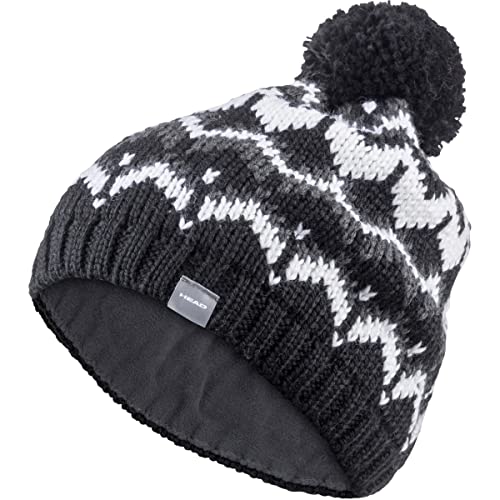 Head Damska czapka beanies Ski Beanie Women czarny czarny/biały Rozmiar uniwersalny SKI Beanie Women