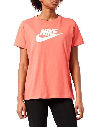 NIKE Damska koszulka Essential, Magiczny żar/biały, L