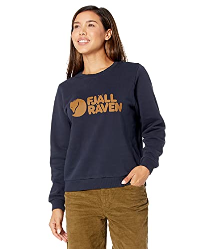 Fjallraven Fjallraven Damska bluza z logo W, Ciemnogranatowy, M 84143