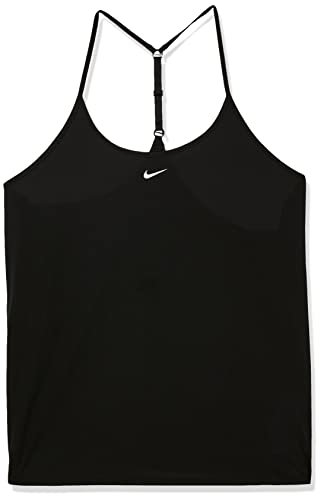 Nike Damska kamizelka W Nk One Df Elstka Std Tank Vest, czarny/biały, XL