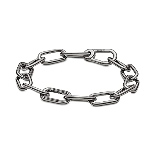 CM Pandora Pandora ME Link Chain bransoletka 15 stop metalu pokryty rodem, kompatybilna z bransoletkami Pandora ME, 549588C00-1