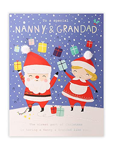 Clintons Clintons: 'Mr And Mrs Santa Characters Nanny & Grandad' kartka świąteczna 1170826