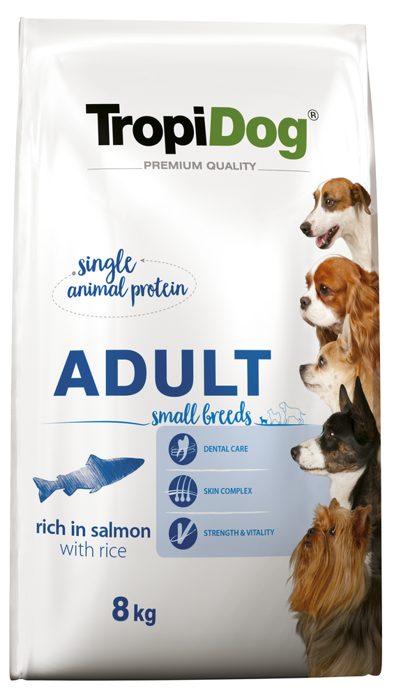 Tropidog Adult Small Rich in Salmon 8 kg