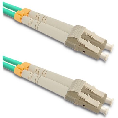 Qoltec światłowodowy LC/UPC 1.0m turkusowy (54075)