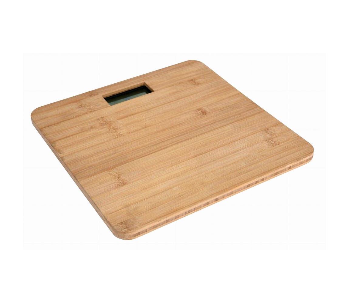 Platinet Cyfrowa bambusowa waga osobista 2xAAA