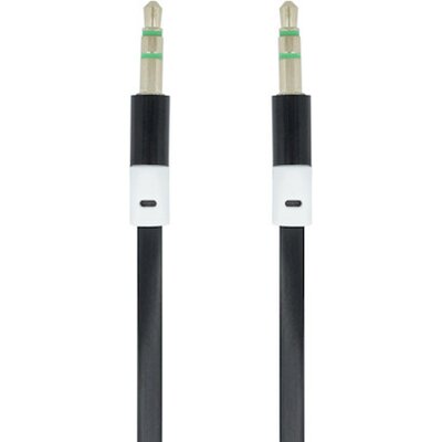 Forever Forever kabel audio jack 3,5mm - jack 3,5mm 1,0 m czarny 8_2231074_20220103134746