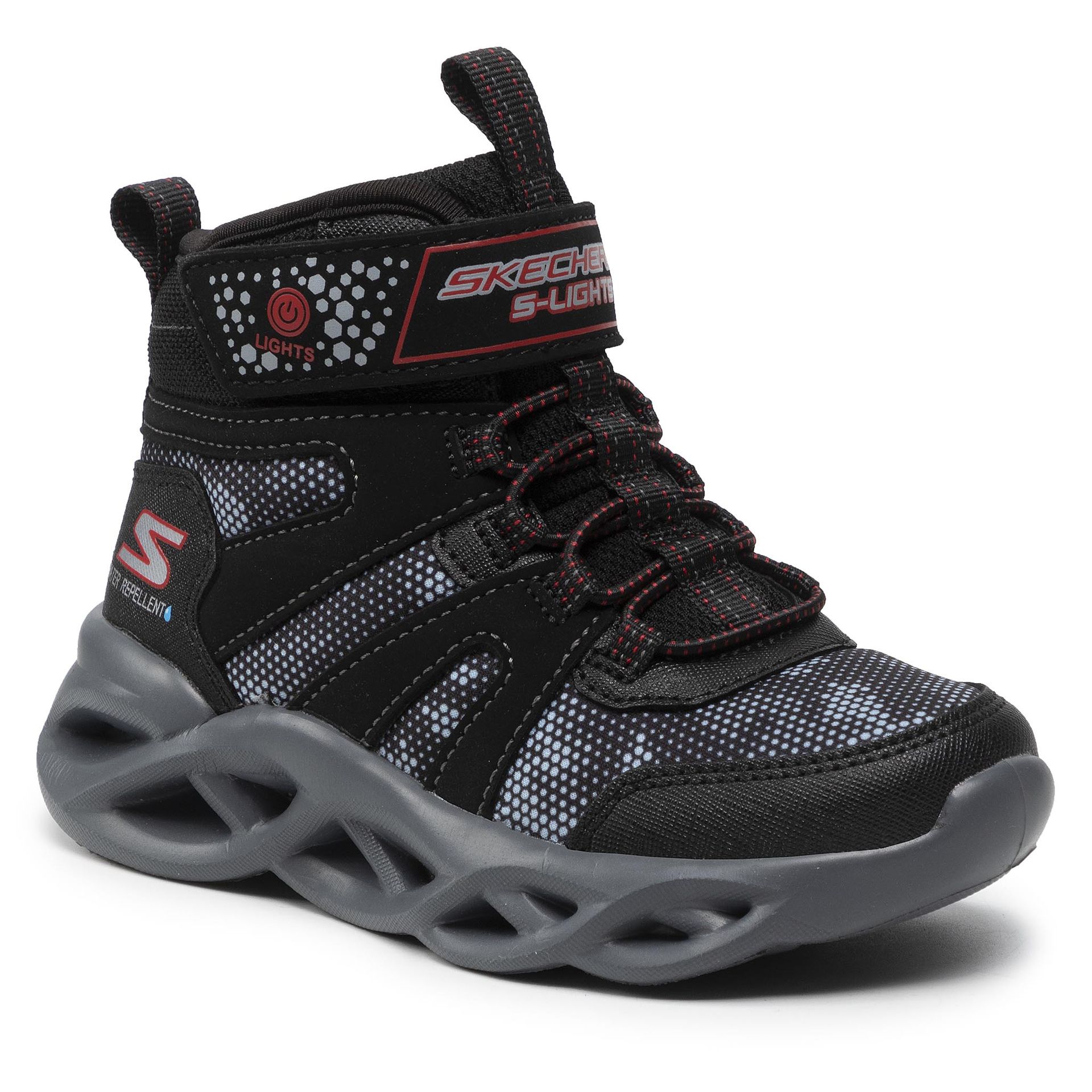 Skechers Śniegowce Zerrix 400145L/BKRD Black/Red