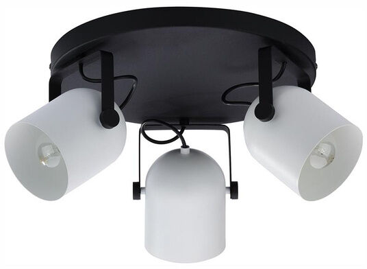 TK Lighting Lampa sufitowa SPECTRA BLACK & WHITE 3491 3x E27 czarny biały TK3491