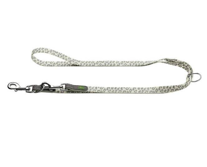 Hunter SMYCZ PRZEPINANA DLA PSA CONVENIENCE REFLECT GLOW LEOPARD BIAŁA dł 200 szer 2cm