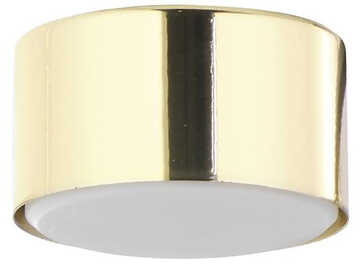 TK Lighting Plafon lampa do salonu DALLAS GX53 10W LED wys. 7,5cm złoty TK6096