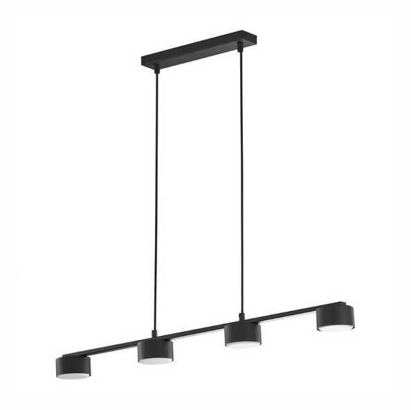TK Lighting Lampa sufitowa do salonu DALLAS 4 GX53 10W LED wys. 120cm czarny TK6244