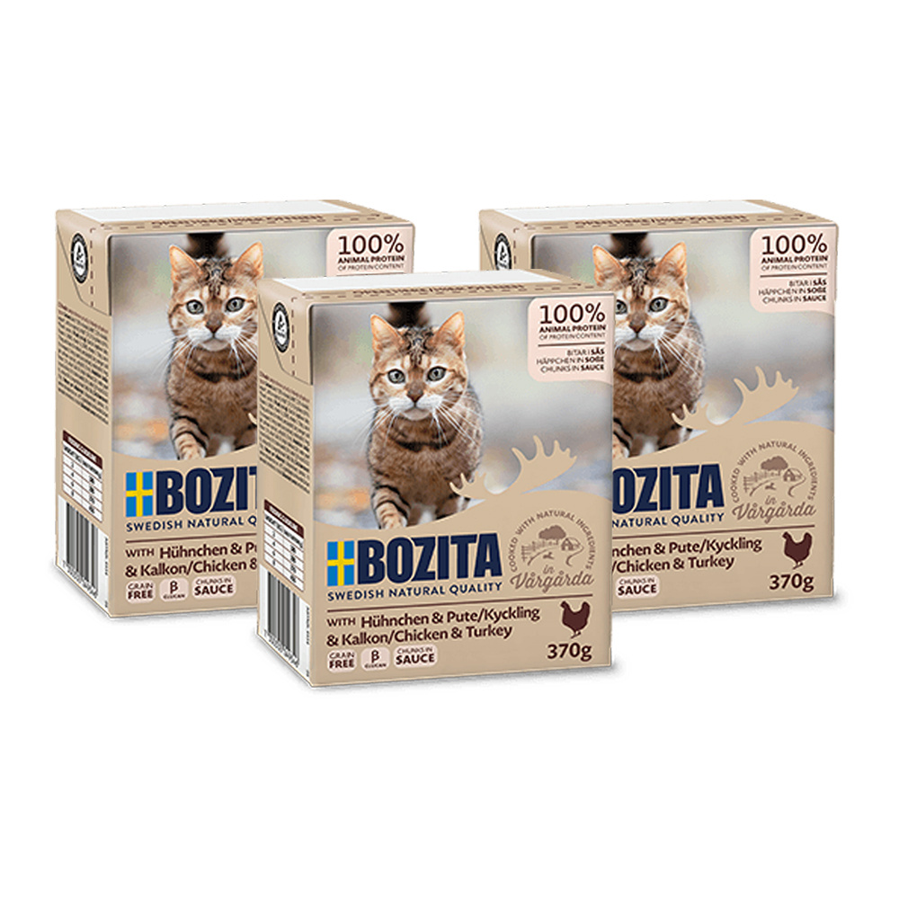 Bozita Cat Kurczak I Indyk W Sosie 3x370g 53321-uniw