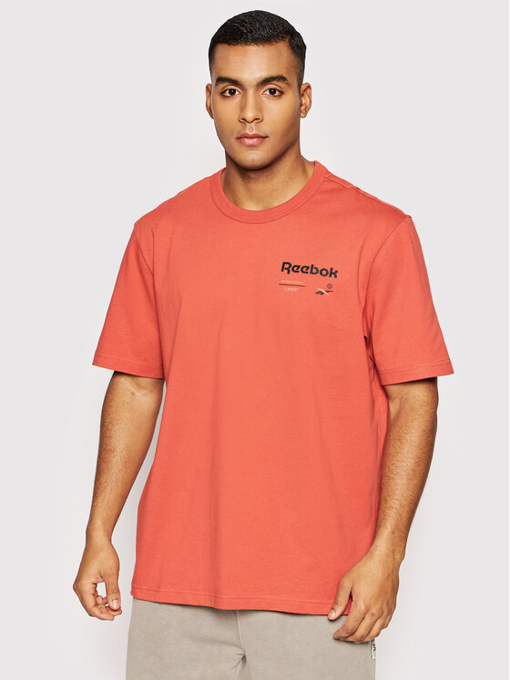 Reebok T-Shirt Classics H54409 Pomarańczowy Relaxed Fit