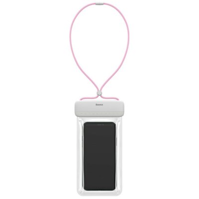 Baseus ' Baseus uniwersalny wodoodporny pokrowiec etui na telefon (max 7,2'''') na basen nad wodę IPX8 różowy (ACFSD-D24) ACFSD-D24'