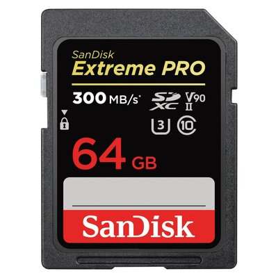 SanDisk Extreme Pro SDXC 64GB UHS-II/U3 V90 SDSDXDK-064G-GN4IN SDSDXDK-064G-GN4IN