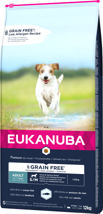 Eukanuba Adult Small&Medium Grain Free 12kg