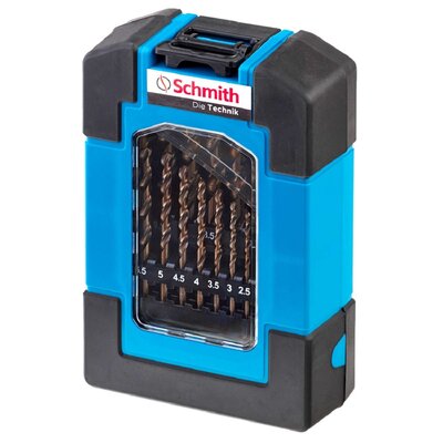 Schmith Komplet wierteł do metalu kobaltowych 19 szt SQWCO-01