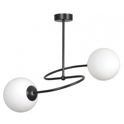 Czarna podwójna lampa sufitowa - 3X D099 W3-A41